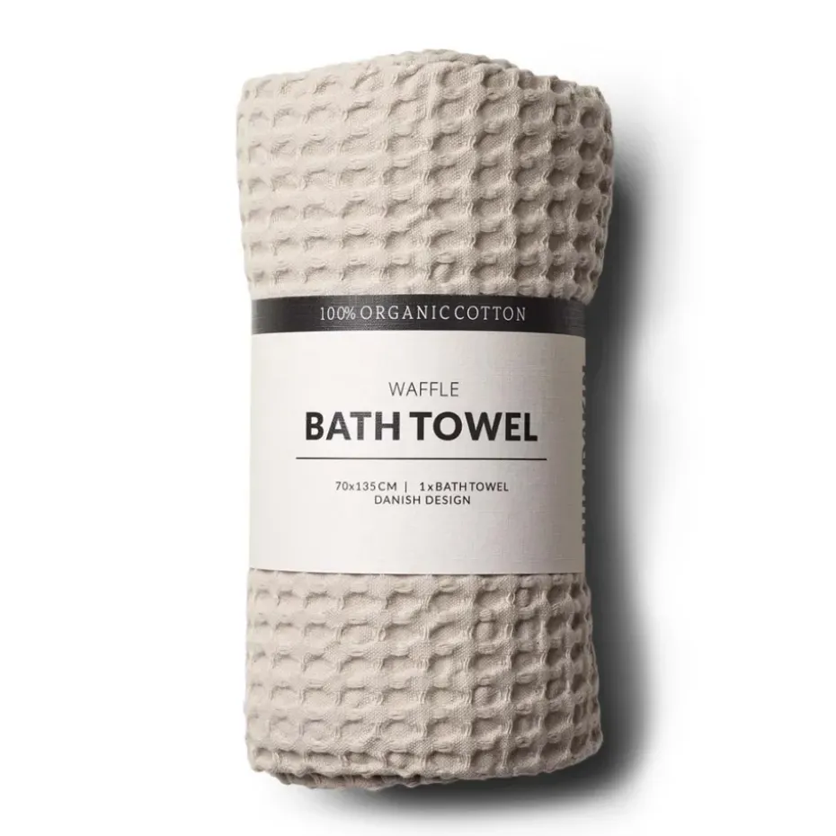 Toalla de baño Humdakin Waffle 70x135 cm, Light stone