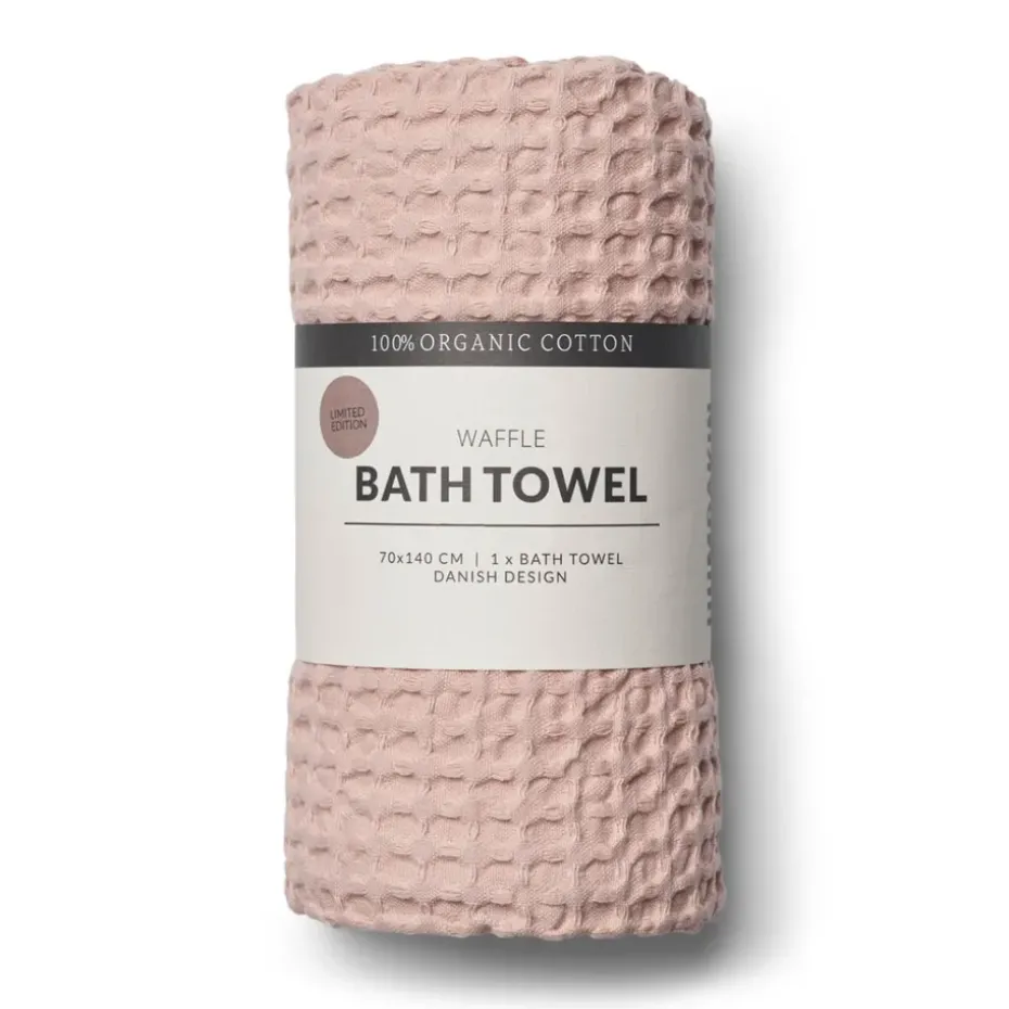 Toalla de baño Humdakin Waffle 70x135 cm, Blush