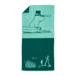 Toalla de baño Mumin 70x140 cm, Verde azulado Muminpappa