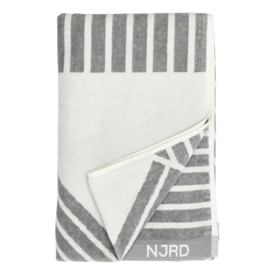 Toalla de baño Stripes 70x140 cm, gris
