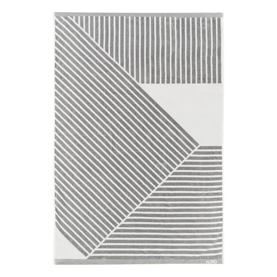 Toalla de baño Stripes 100x150 cm, Gris