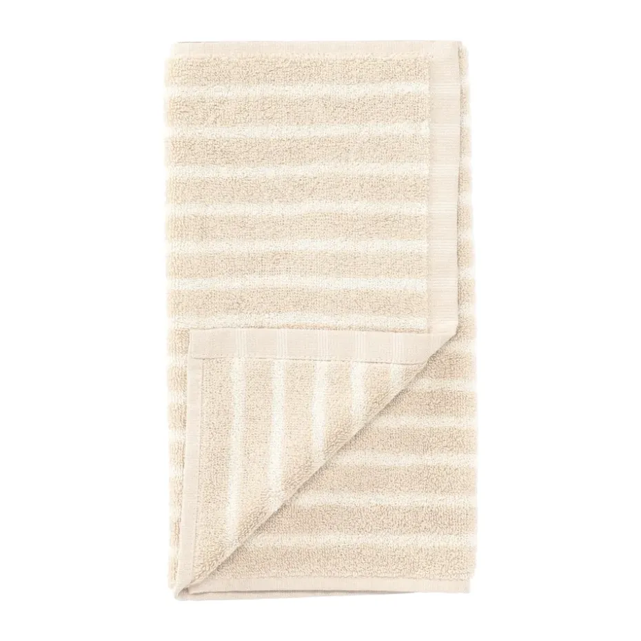 Toalla Drift 30x50 cm, Beige-blanco