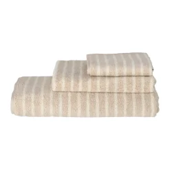 Toalla Drift 30x50 cm, Beige-blanco