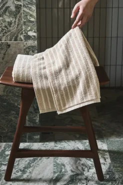 Toalla Drift 50x70 cm, Beige-blanco