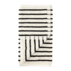 Toalla Drift 30x50 cm, Blanco-negro