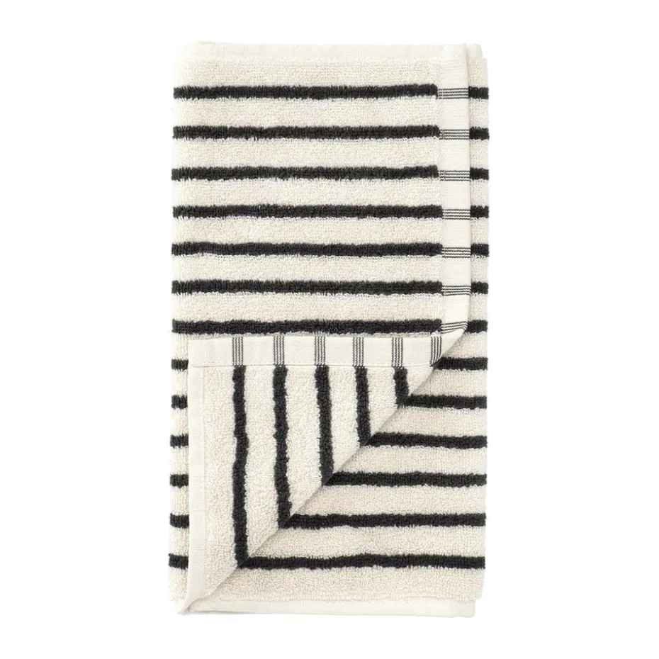 Toalla Drift 30x50 cm, Blanco-negro