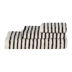 Toalla Drift 50x70 cm, Blanco-negro