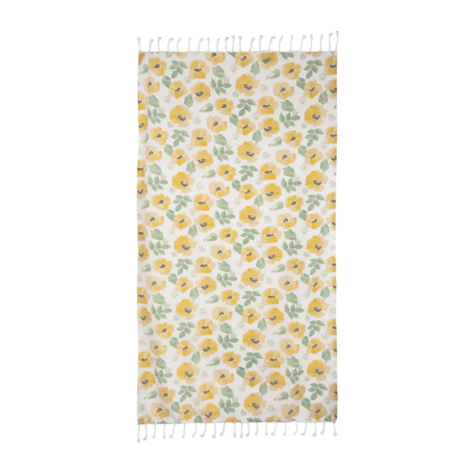 Toalla Eden hamam 90x170 cm, Amarillo mixto