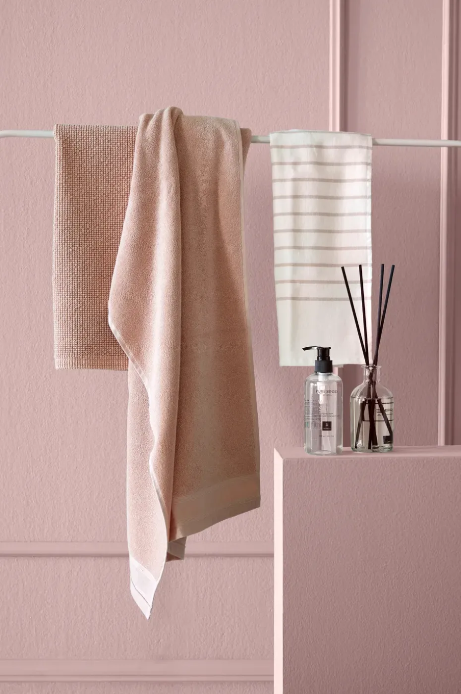 Toalla Lina 70x140 cm, Powder