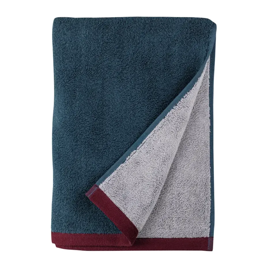 Toalla Soft 70x133 cm, Midnight blue-light grey