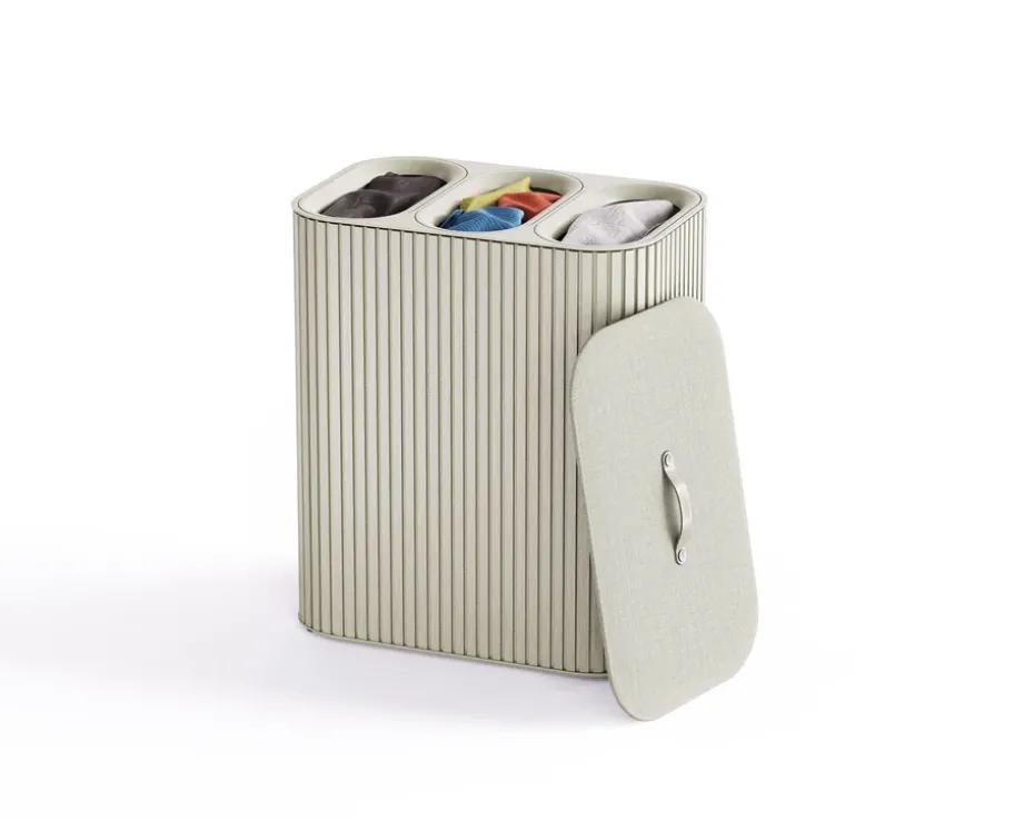 Tota Trio Luxe cesta de ropa 90 L, Ecru