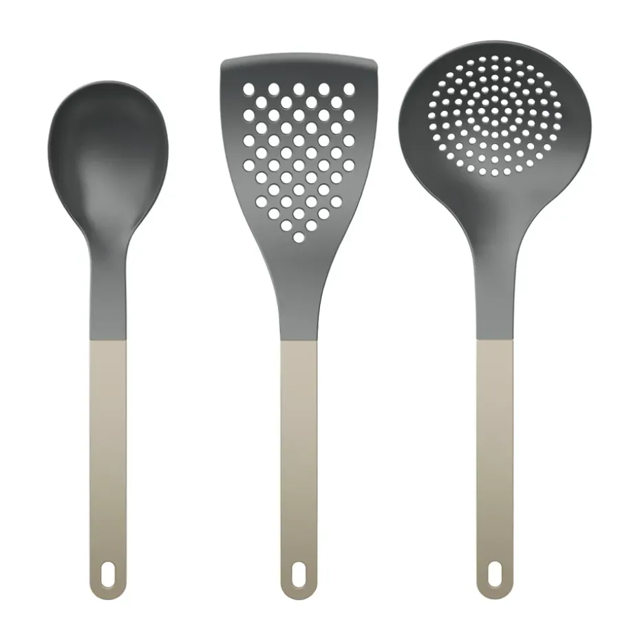 Utensilios de cocina Optima 2, 3 piezas, Humus nylon