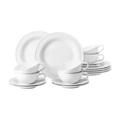 Vajilla de té Beat 18 piezas, Blanco