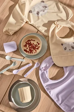 Vajilla infantil Pullo 3 piezas, Pale mint-vanilla-lavender