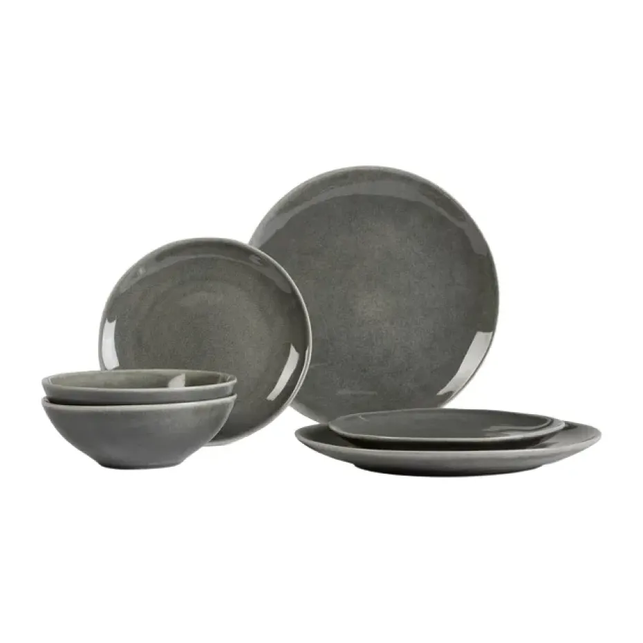 Vajilla para dos Nordic Rain, 6 piezas