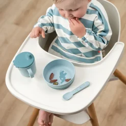 Vaso con boquilla Happy Dots foodie 21,5 cl, Blue