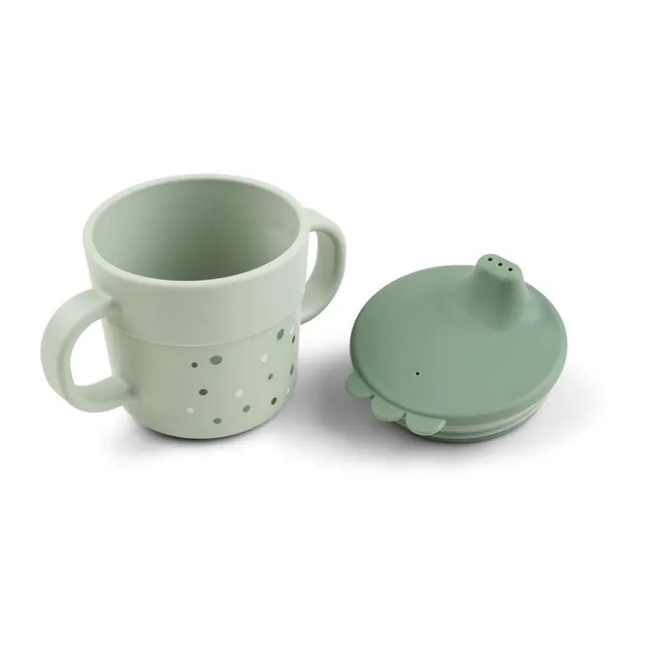 Vaso con boquilla Happy Dots foodie 21,5 cl, Green