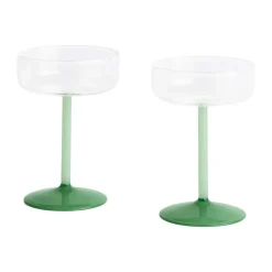 Vaso coupe Tint 20 cl 2 unidades, Clear-jade light green-jade dark green