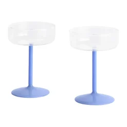 Vaso coupe Tint 20 cl 2 unidades, Clear-jade light blue