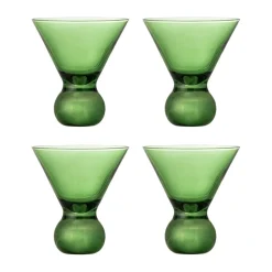 Vaso de cóctel Corliss, pack de 4, Verde