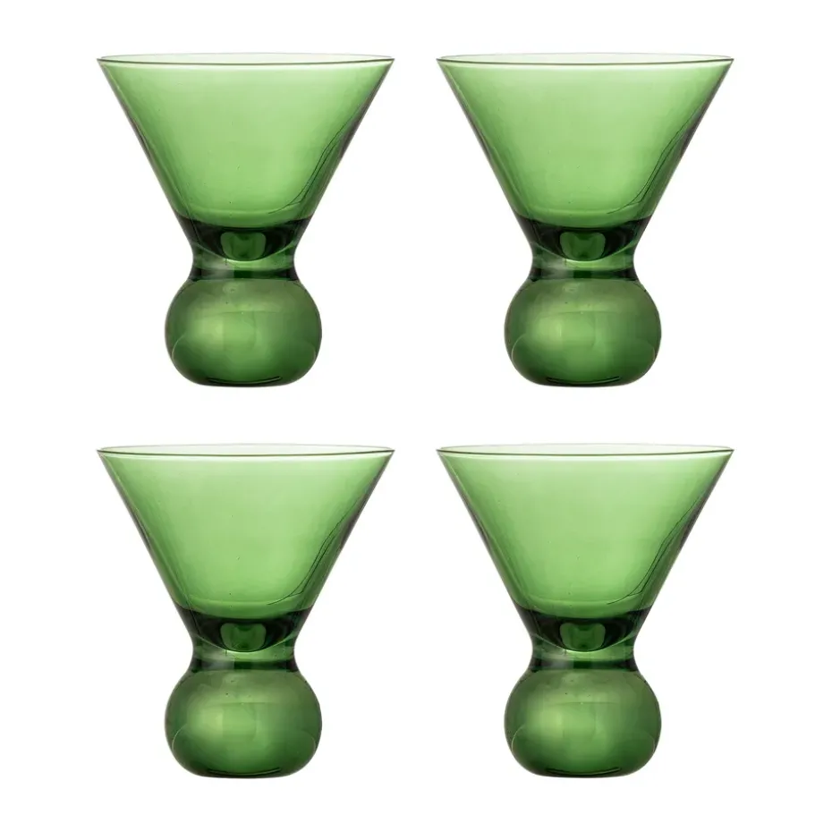 Vaso de cóctel Corliss, pack de 4, Verde