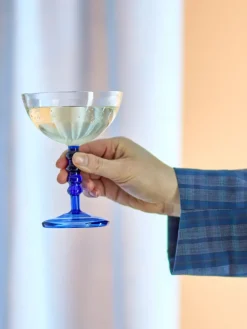 Vaso de cóctel Noemi 23 cl, Azul