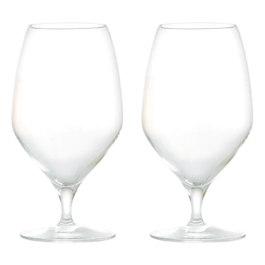 Vaso de cerveza Premium 60 cl, 2 unidades, Transparente