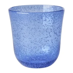 Vaso diseño burbuja Rice acrílico 41 cl, Azul
