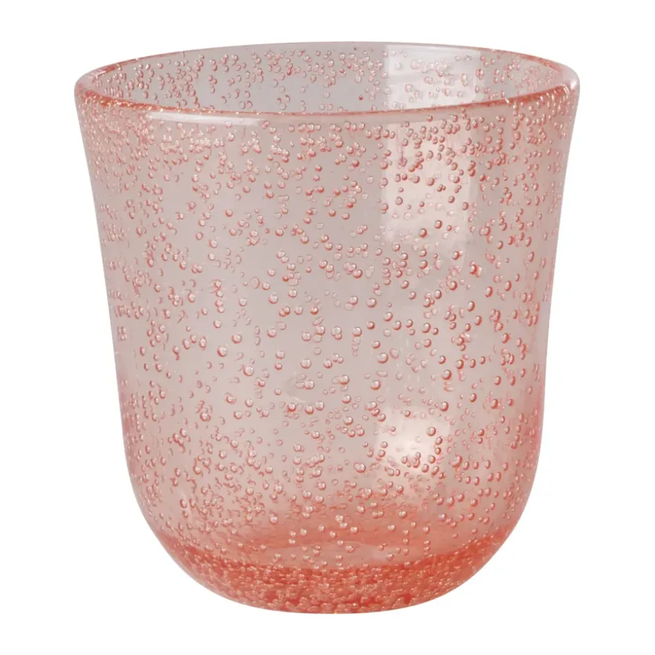Vaso diseño burbuja Rice acrílico 41 cl, Melocotón