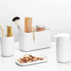 Vaso para cepillos de dientes ReNew Brabantia, blanco