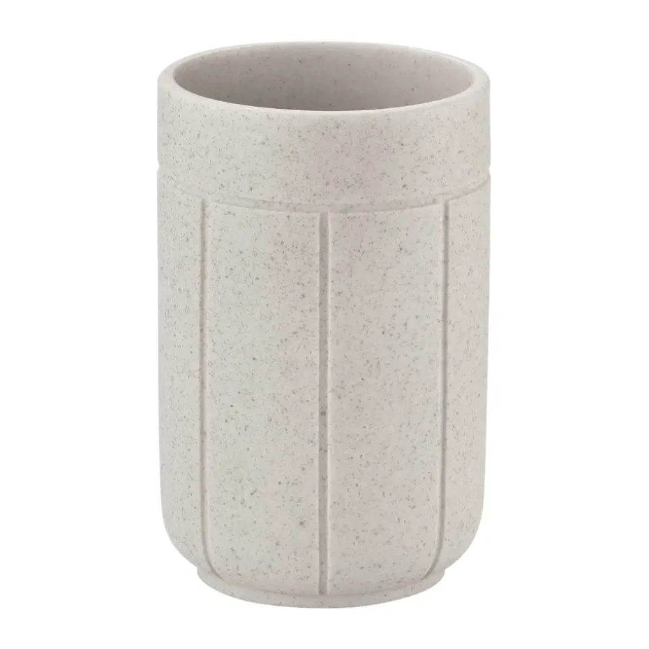 Vaso para cepillos de dientes Kua, Moonbeam, Ø7 × 11 cm