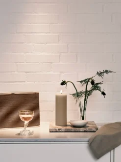 Vela LED ester & erik, 22 Linen Grey, 20 cm