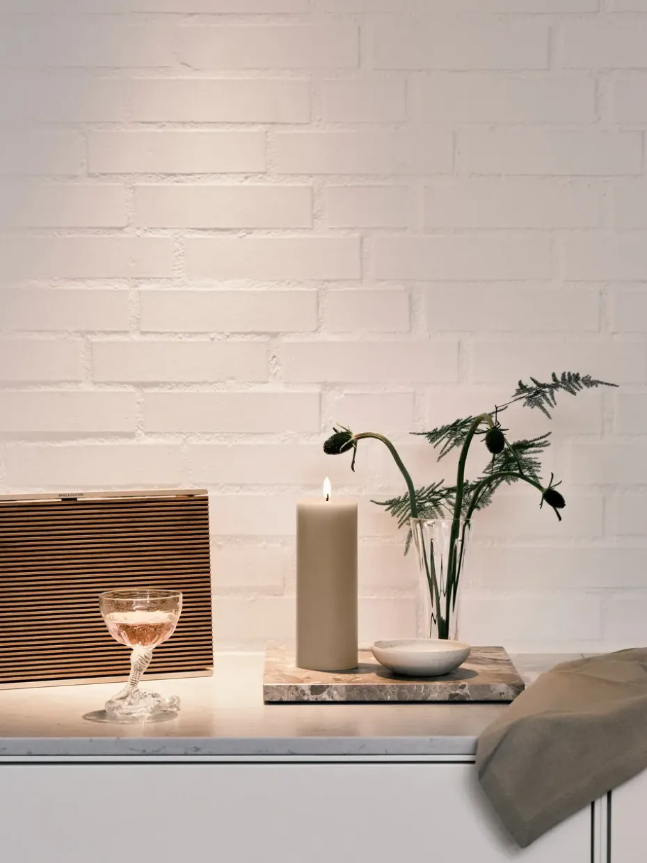 Vela LED ester & erik, 22 Linen Grey, 20 cm