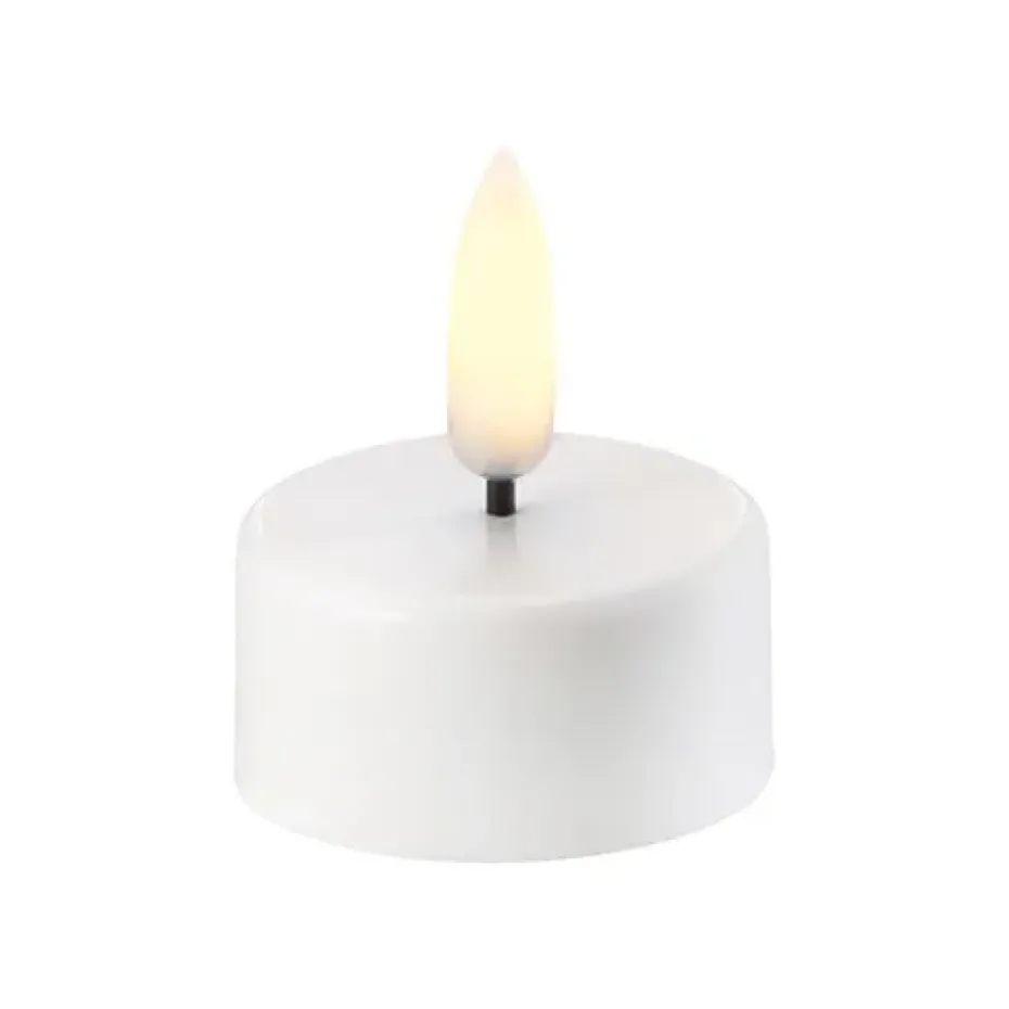 Vela pequeña LED Uyuni blanco, Ø3,8 cm