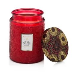 Vela perfumada en bote de cristal 100 horas, Goji Tarocco Orange