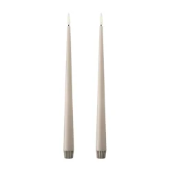 Velas LED ester & erik, 2-pack, 22 Linen Grey , 30 cm
