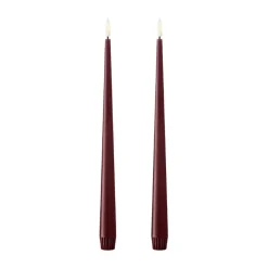 Velas LED ester & erik, 2-pack, 44/2 Deep Wine , 30 cm