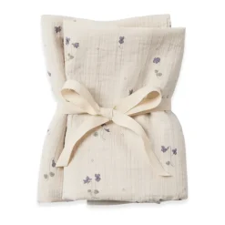 Viola Muslin manta pequeña 2 piezas, 60x60 cm