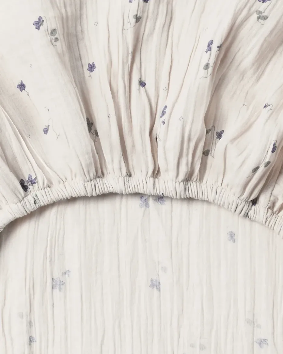 Viola Muslin sábana ajustable., 140x200x30 cm