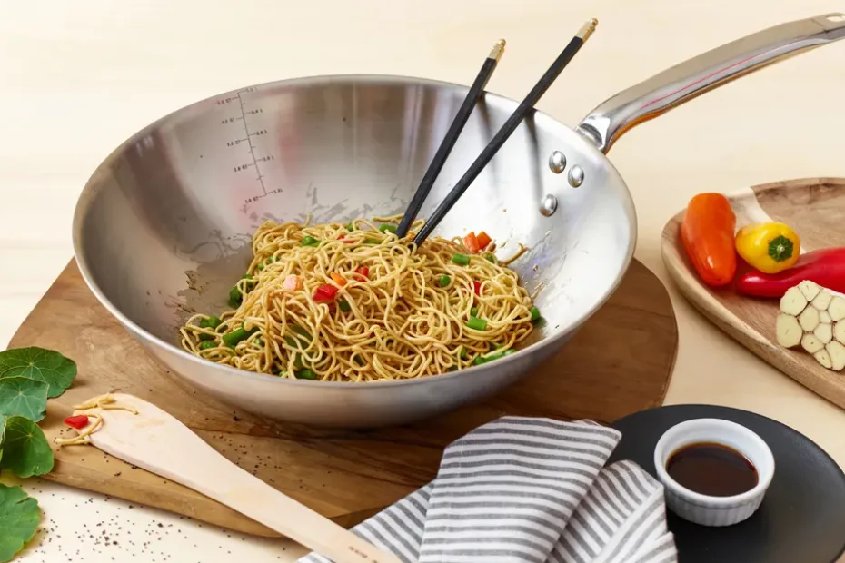 Wok de acero inoxidable Alchimy, Ø32 cm