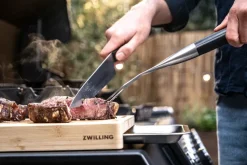 Zwilling BBQ+ tenedor trinchero 41 cm, Negro-acero inoxidable