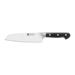Zwilling Pro cuchillo santoku 18 cm, Negro-acero inoxidable